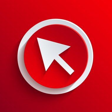 vektör kırmızı daire simgesi. eps10