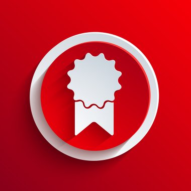 vektör kırmızı daire simgesi. eps10