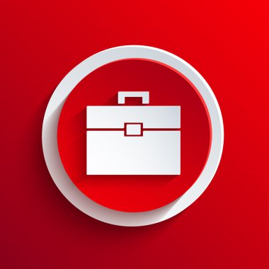 vektör kırmızı daire simgesi. eps10