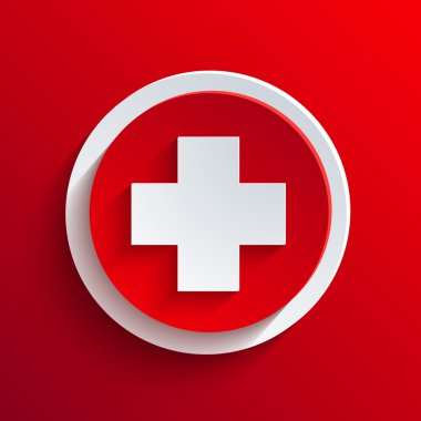 vektör kırmızı daire simgesi. eps10