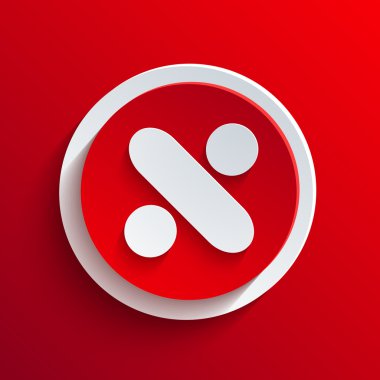 vektör kırmızı daire simgesi. eps10