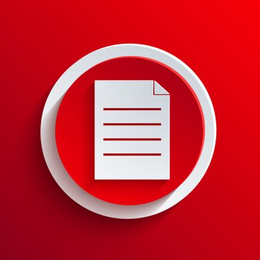 vektör kırmızı daire simgesi. eps10