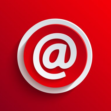 vektör kırmızı daire simgesi. eps10