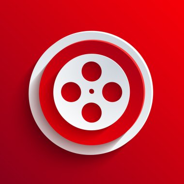 vektör kırmızı daire simgesi. eps10