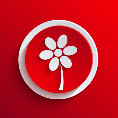 vektör kırmızı daire simgesi. eps10