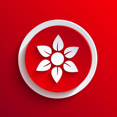 vektör kırmızı daire simgesi. eps10