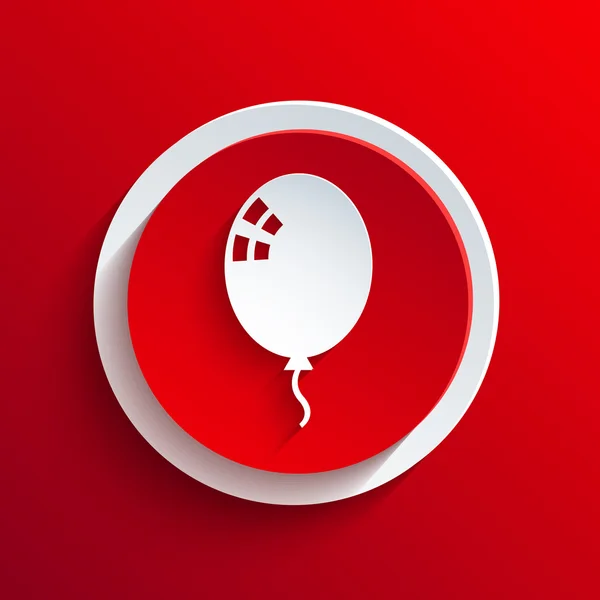 Vektor röda cirkeln ikon. eps10 — Stock vektor