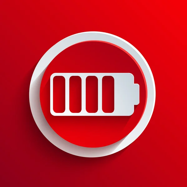 Vektorové červený kruh ikonu. eps10 — Stockový vektor