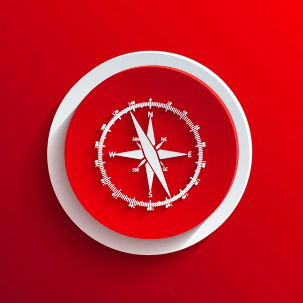 ベクトル赤い円形のアイコン。eps10 — ストックベクタ