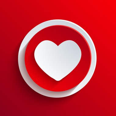 vektör kırmızı daire simgesi. eps10