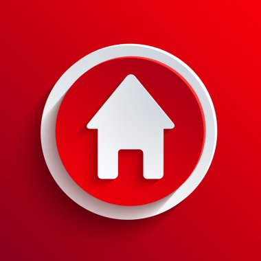 vektör kırmızı daire simgesi. eps10