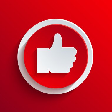 vektör kırmızı daire simgesi. eps10