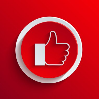 vektör kırmızı daire simgesi. eps10