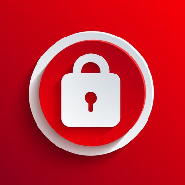 vektör kırmızı daire simgesi. eps10