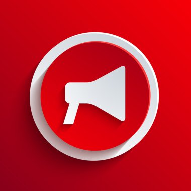 vektör kırmızı daire simgesi. eps10