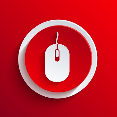 vektör kırmızı daire simgesi. eps10