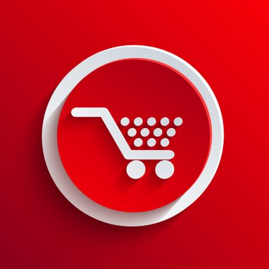 vektör kırmızı daire simgesi. eps10