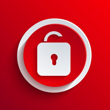 vektör kırmızı daire simgesi. eps10