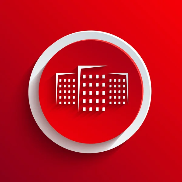 Icona del cerchio rosso vettoriale. Eps10 — Vettoriale Stock