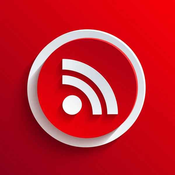 Vektor röda cirkeln ikon. eps10 — Stock vektor