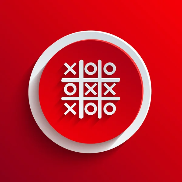 Vektorové červený kruh ikonu. eps10 — Stockový vektor