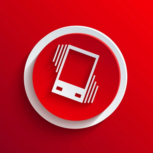 Vector icono círculo rojo. Eps10 — Vector de stock