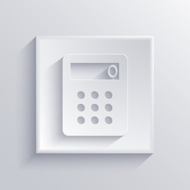 vektör ışık kare simgesi. EPS 10