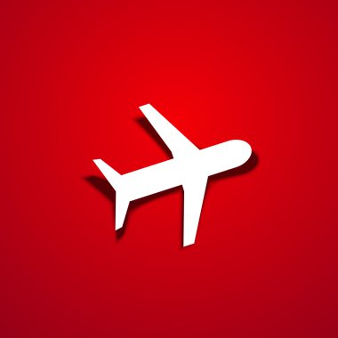 vektör uçak simgesi arka plan. eps10