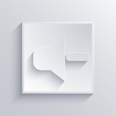 vektör ışık kare simgesi. EPS 10