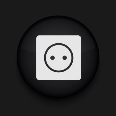 vektör siyah daire simgesi. eps10