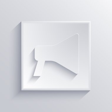 vektör ışık kare simgesi. EPS 10