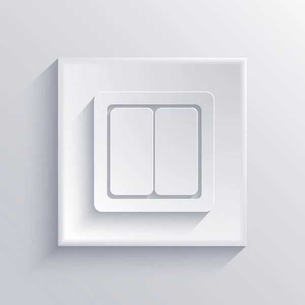 Vector light square icon. Eps 10 — Stock Vector