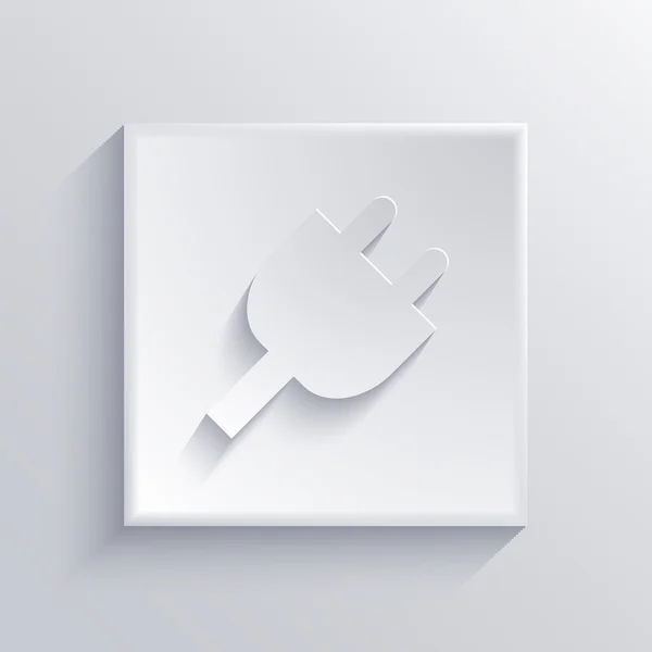 Vector light square icon. Eps 10 — Stock Vector