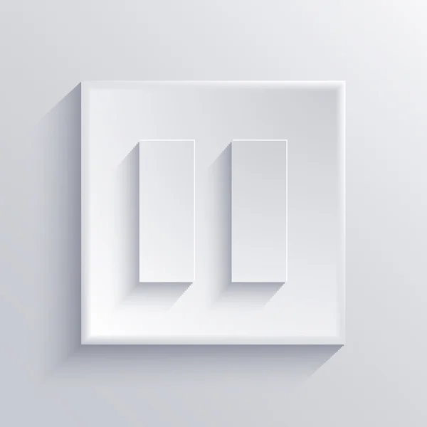 Vektor lys firkantet ikon. Eps 10 – Stock-vektor
