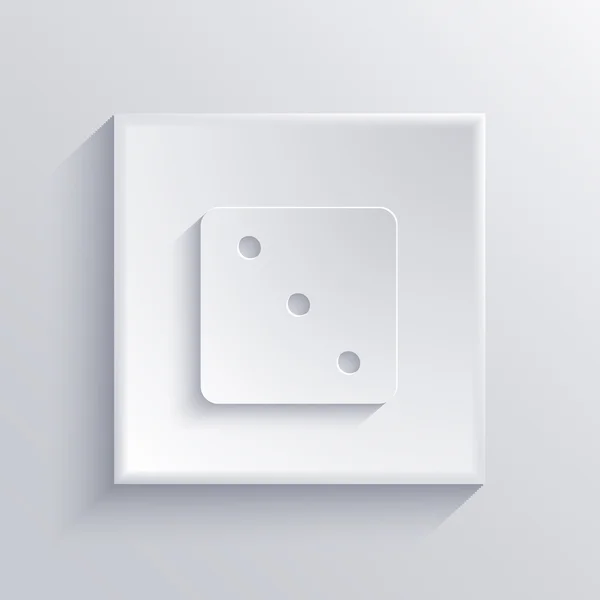 Vector light square icon. Eps 10 — Stock Vector