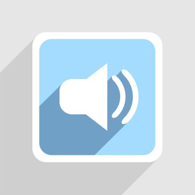 gri zemin üzerine mavi vektör simgesi. eps10