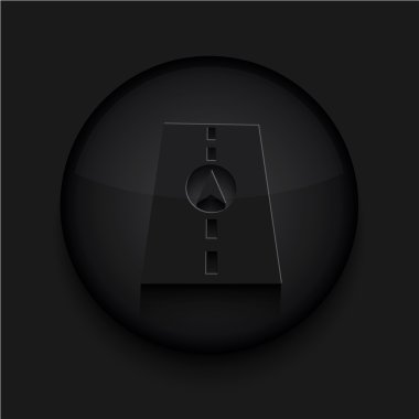 vektör siyah daire icon.eps10