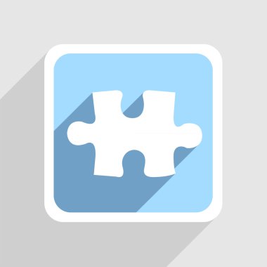 gri zemin üzerine mavi vektör simgesi. eps10