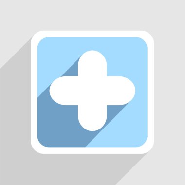 gri zemin üzerine mavi vektör simgesi. eps10