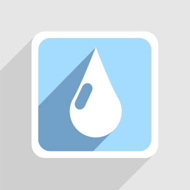 gri zemin üzerine mavi vektör simgesi. eps10