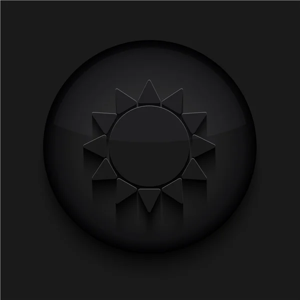Vetor círculo preto icon.Eps10 — Vetor de Stock