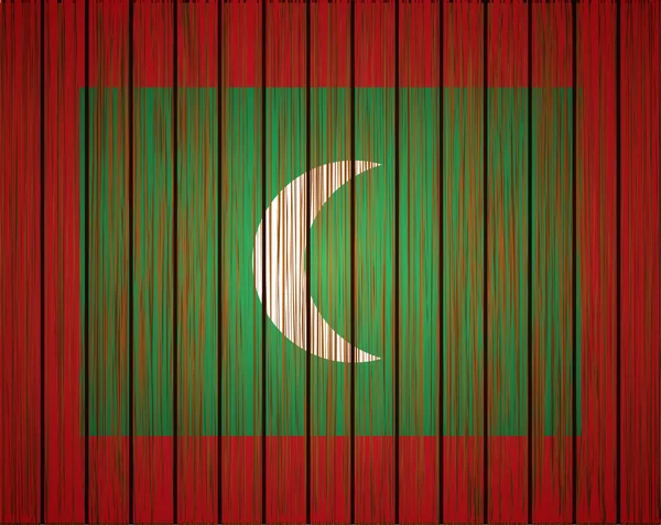 Vector grunge Maldiven vlag. eps10 — Stockvector