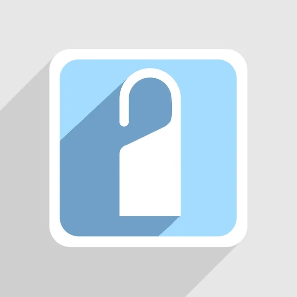 Vektorové modrá ikona na šedém pozadí. eps10 — Stockový vektor
