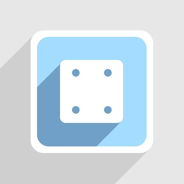 Vektor kék ikon szürke háttér. eps10 — Stock Vector