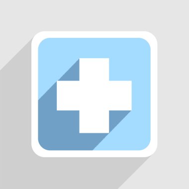 gri zemin üzerine mavi vektör simgesi. eps10