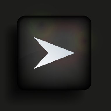 vektör arka plan siyah kare simgesi. eps10