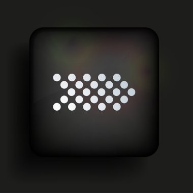 vektör arka plan siyah kare simgesi. eps10