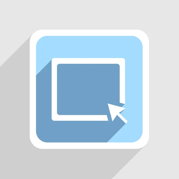 Vektor Blå ikon på grå bakgrund. eps10 — Stock vektor