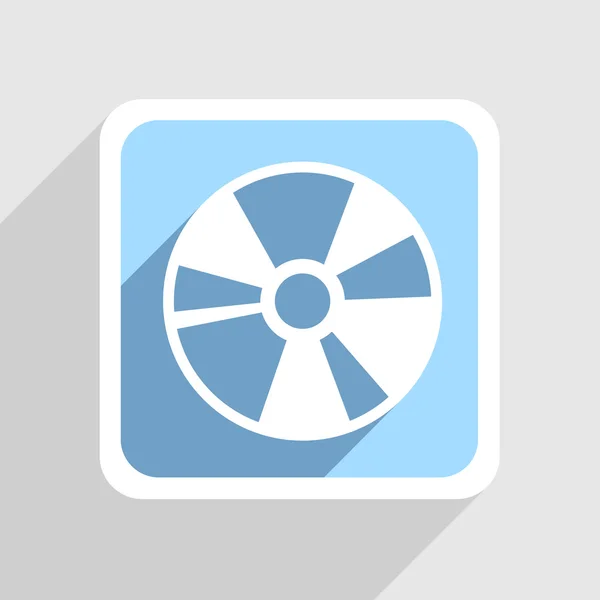 Vektorové modrá ikona na šedém pozadí. eps10 — Stockový vektor