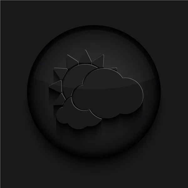 Vector black circle icon.Eps10 — Stock Vector